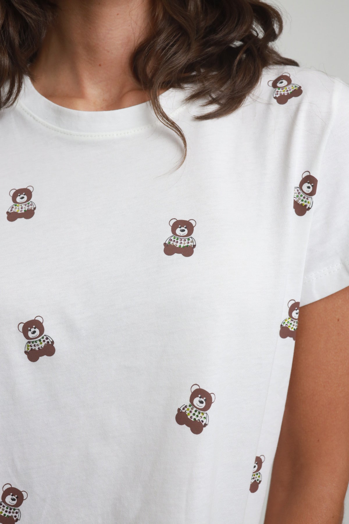T-shirt stampa orsetti Susy mix