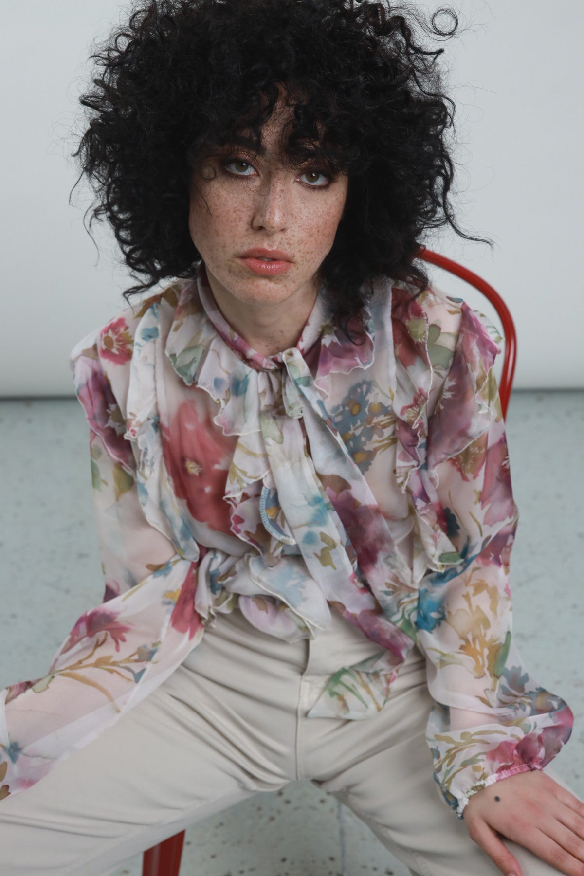Camicia floreale fiocco Susy mix