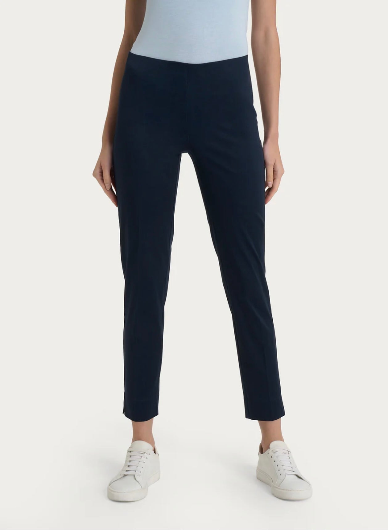 Pantalone Ragno capri con spacchetti in Satin Power