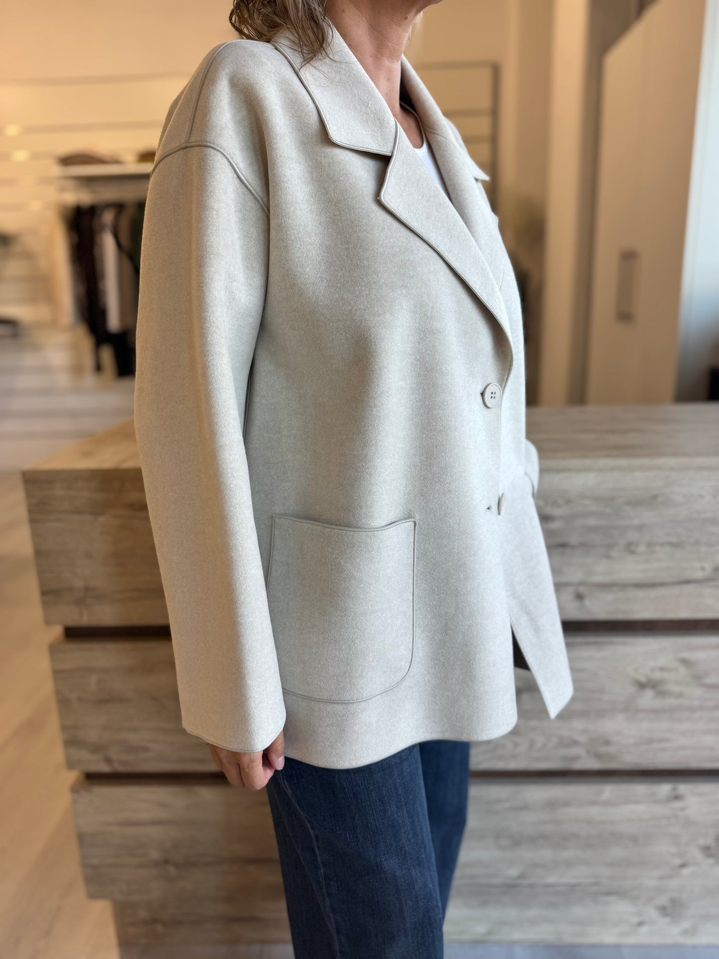 Cappotto caban Ragno in Vegan Wool art. DQ61KB