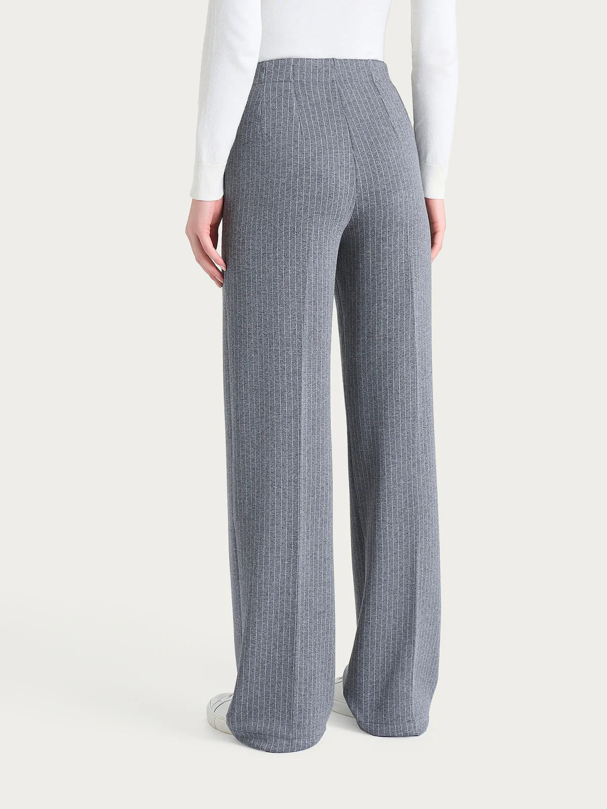 Pantalone Ragno gessato ampio con tasche in Eco Jacquard art.