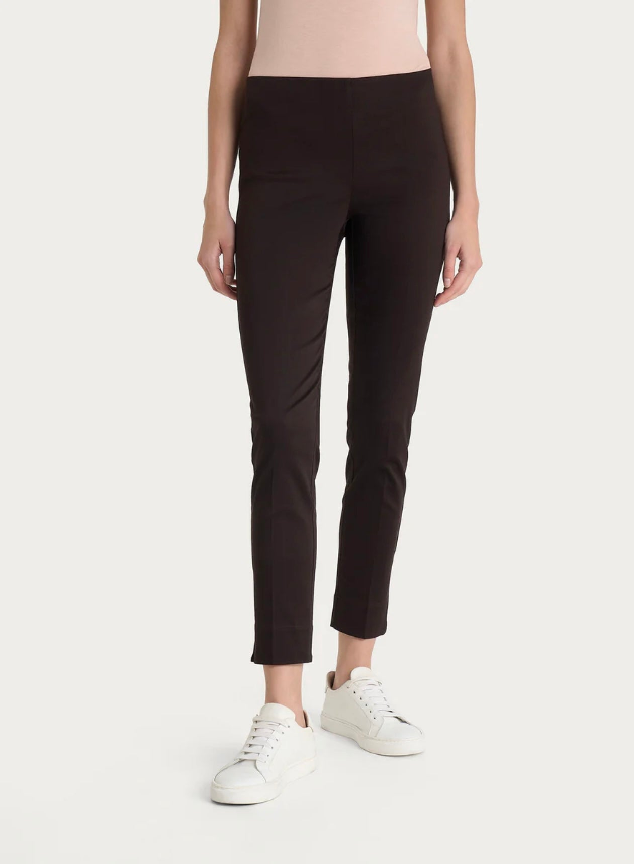 Pantalone Ragno capri con spacchetti in Satin Power