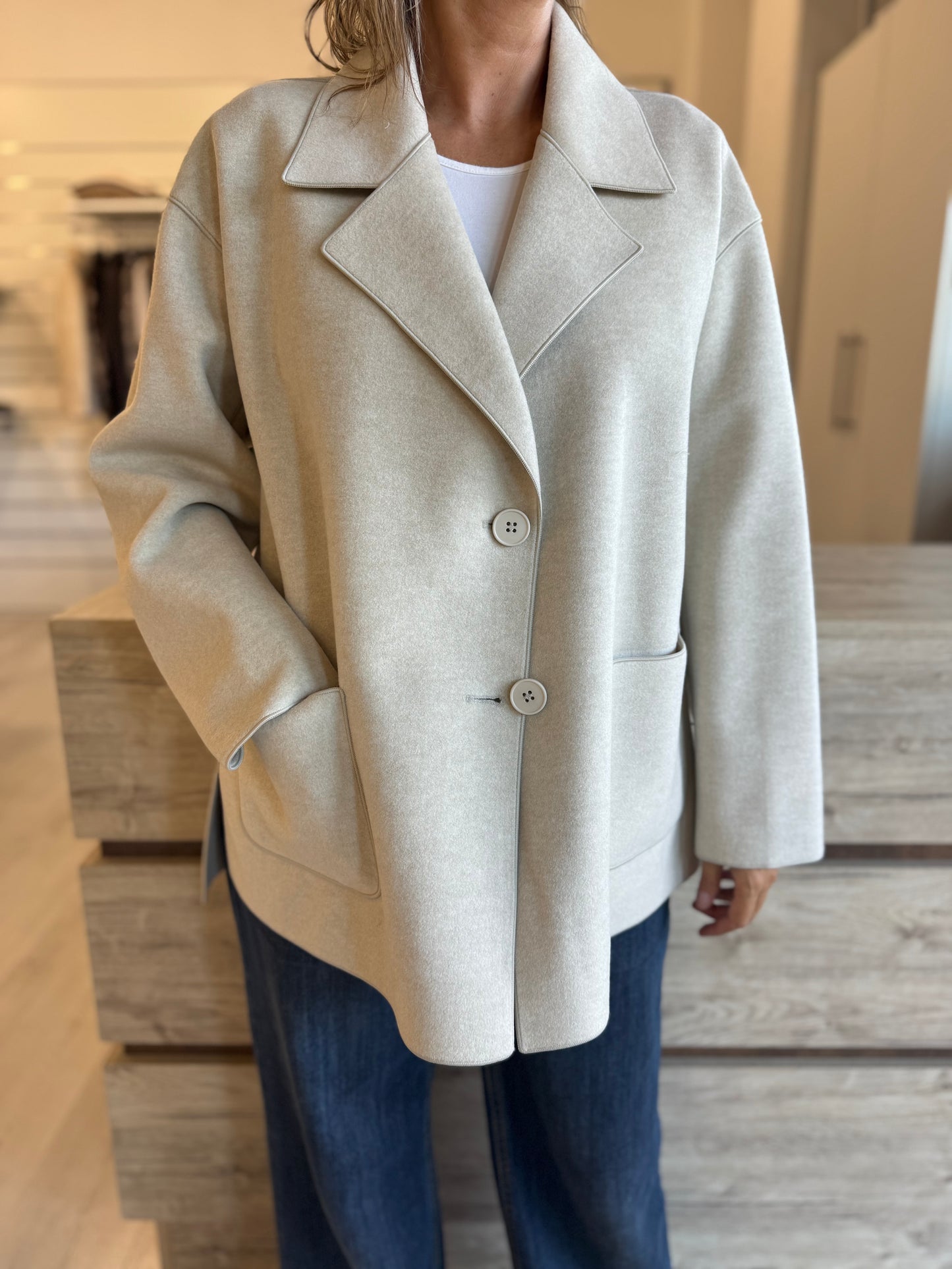 Cappotto caban Ragno in Vegan Wool art. DQ61KB