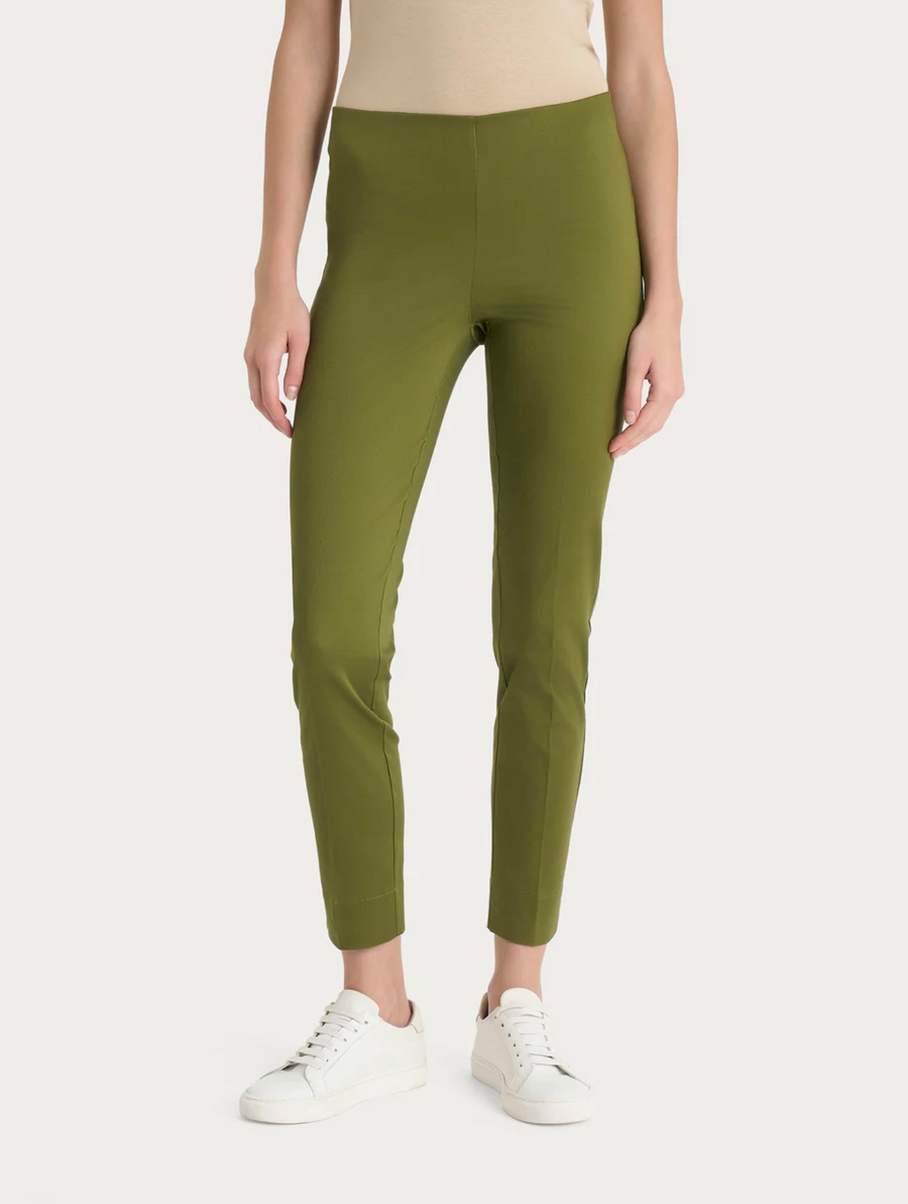 Pantalone Ragno capri con spacchetti in Satin Power