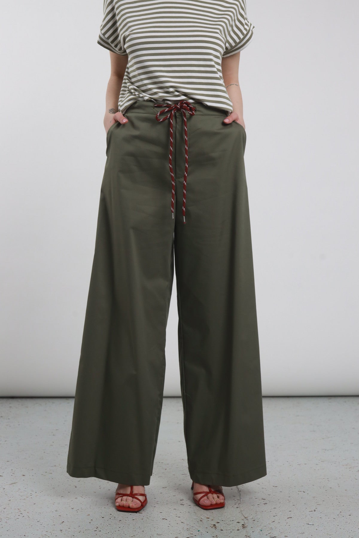 Pantalone palazzo con laccio Susy mix