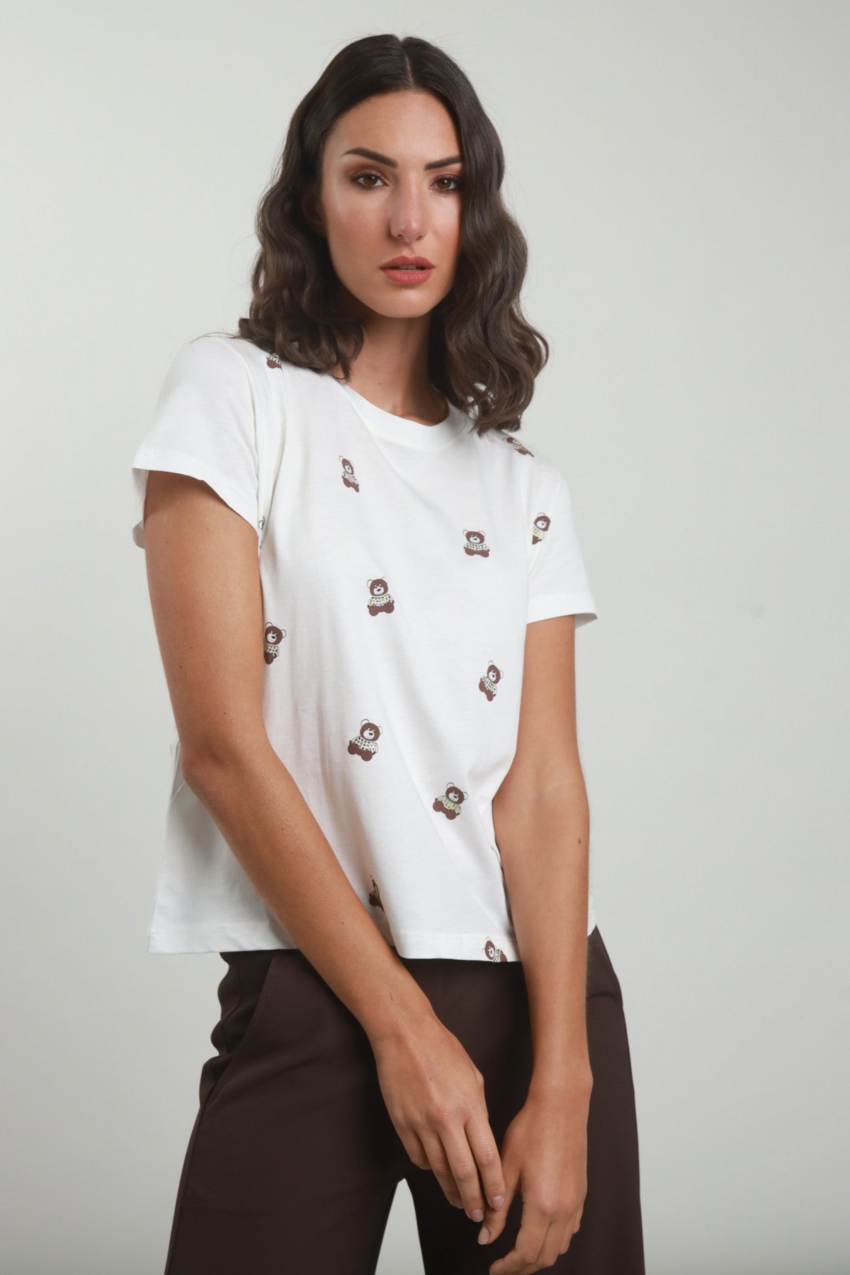 T-shirt stampa orsetti Susy mix