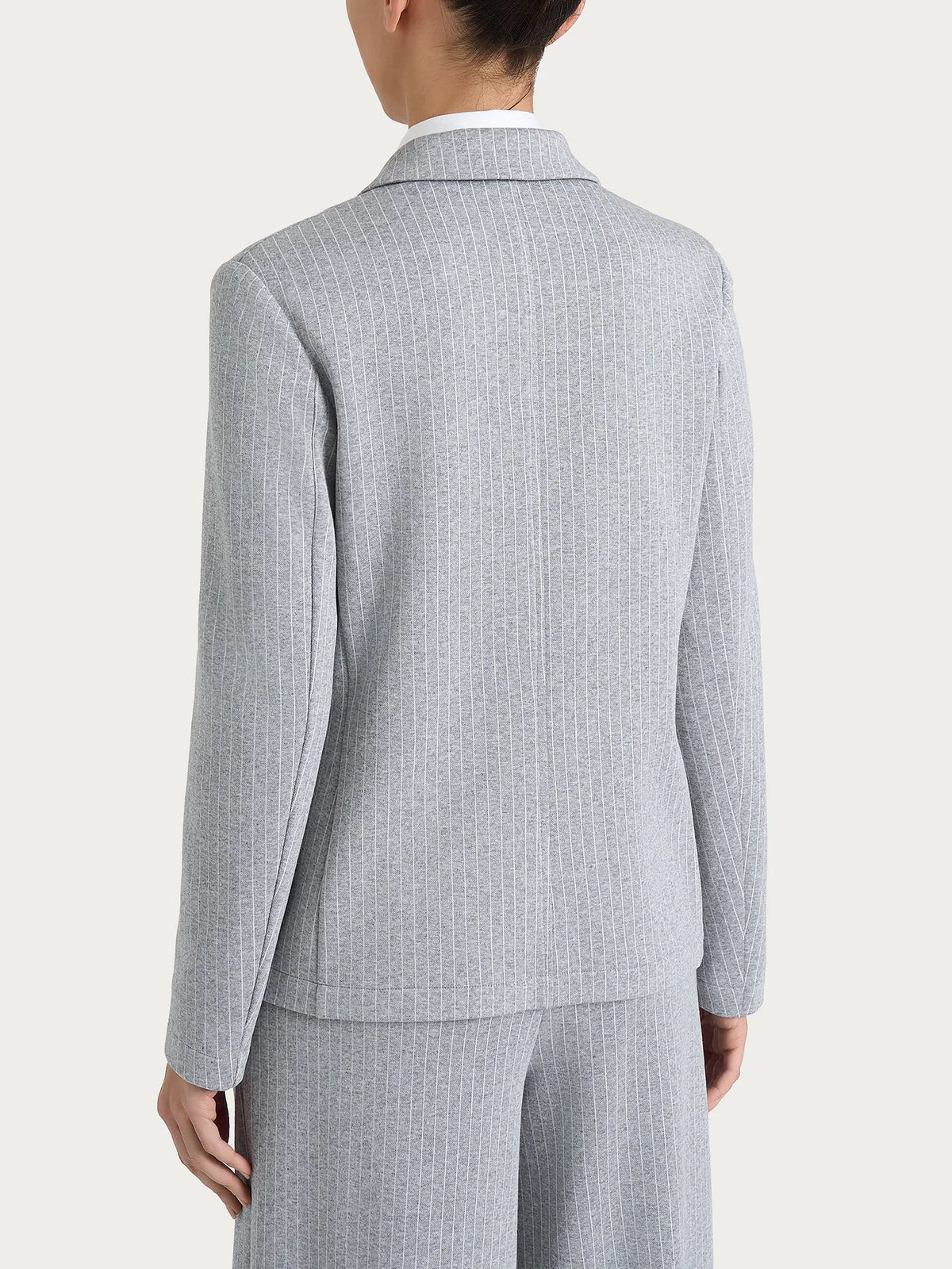 Blazer Ragno gessato doppio petto in Eco Jacquard art. DR48G6