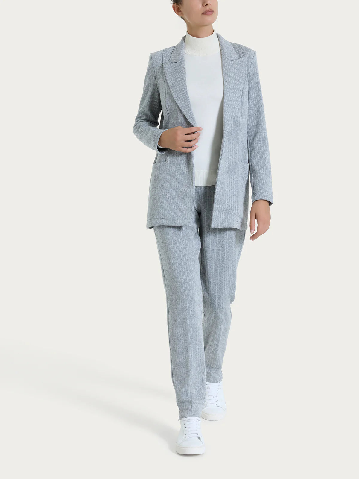 Blazer Ragno over gessato in Eco Jacquard art. DR48G9