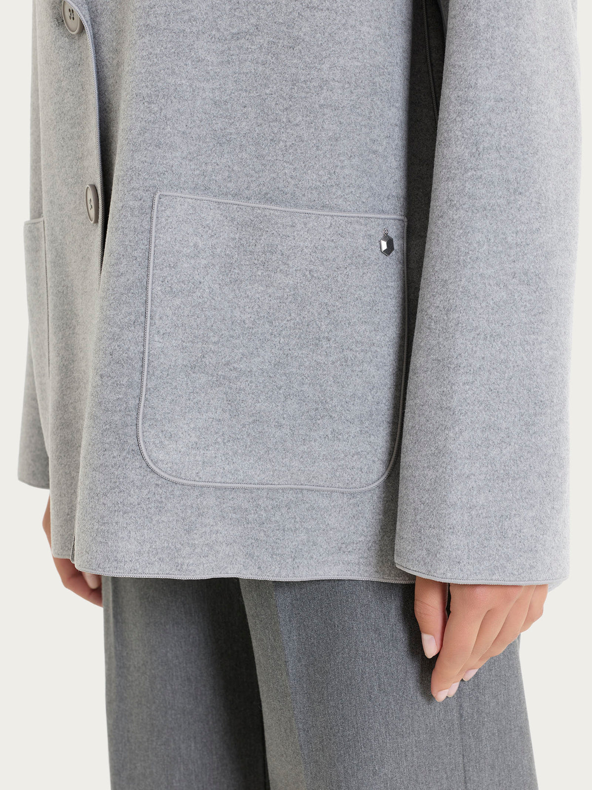 Cappotto caban Ragno in Vegan Wool art. DQ61KB
