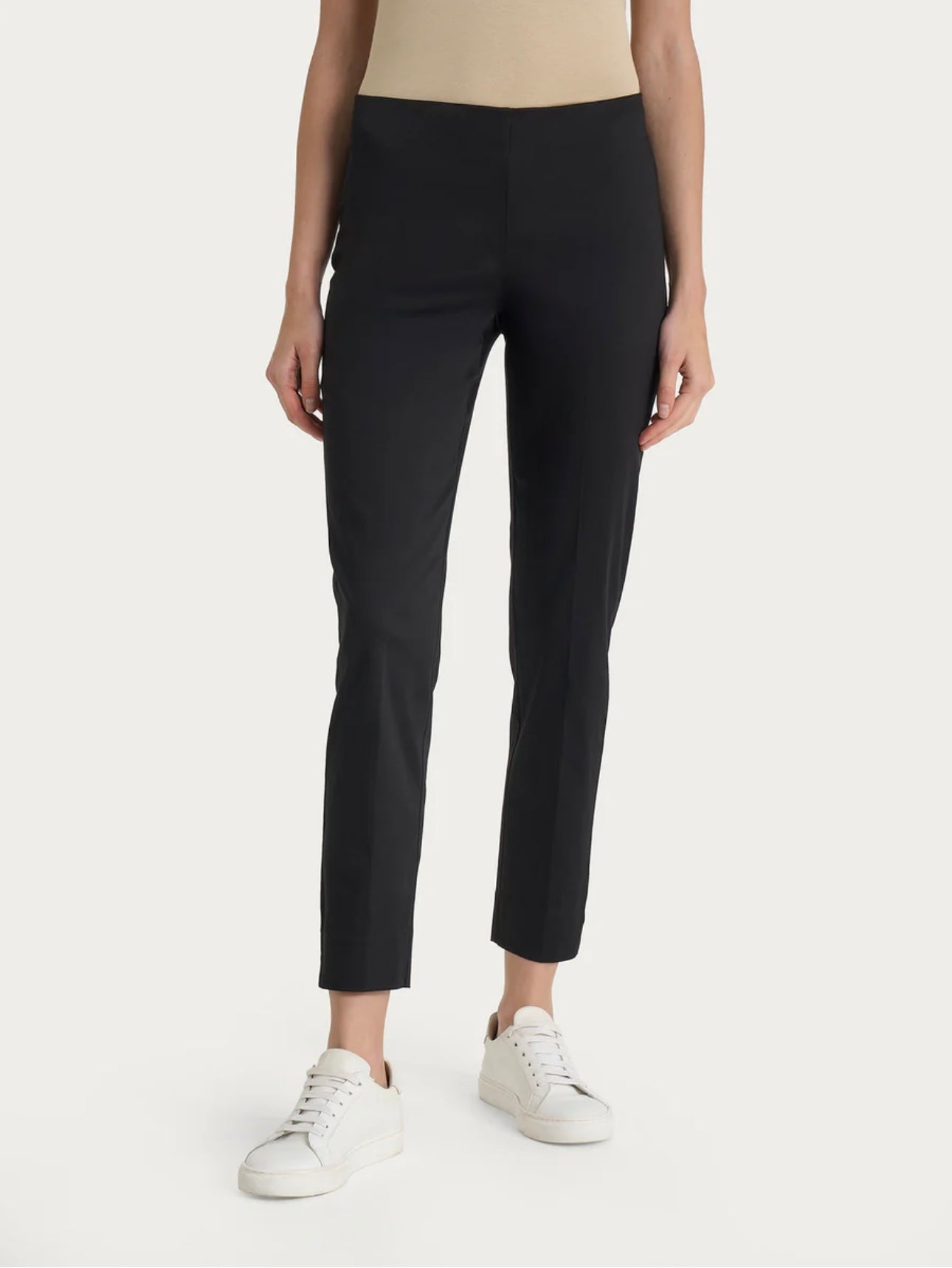 Pantalone Ragno capri con spacchetti in Satin Power