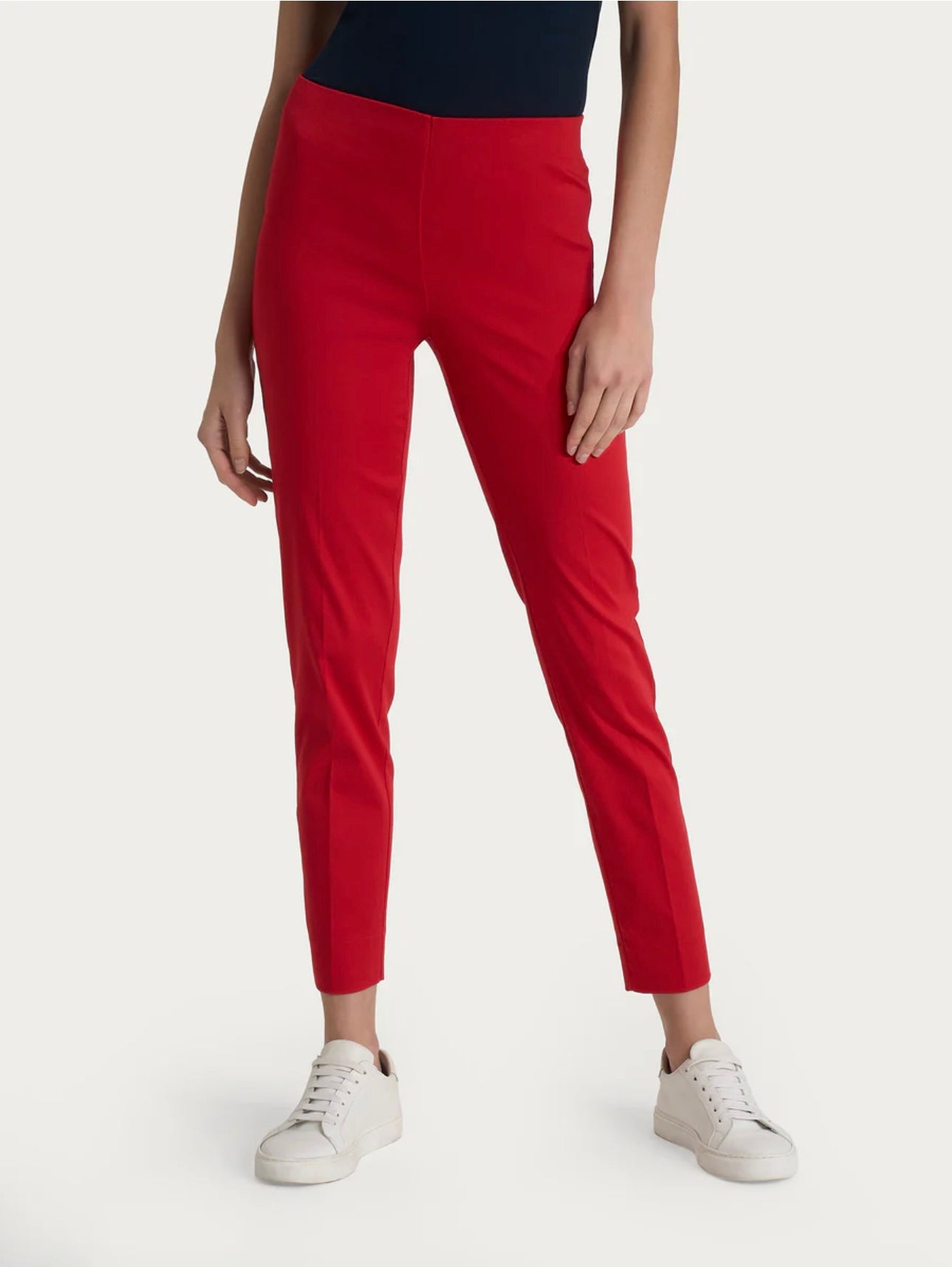 Pantalone Ragno capri con spacchetti in Satin Power