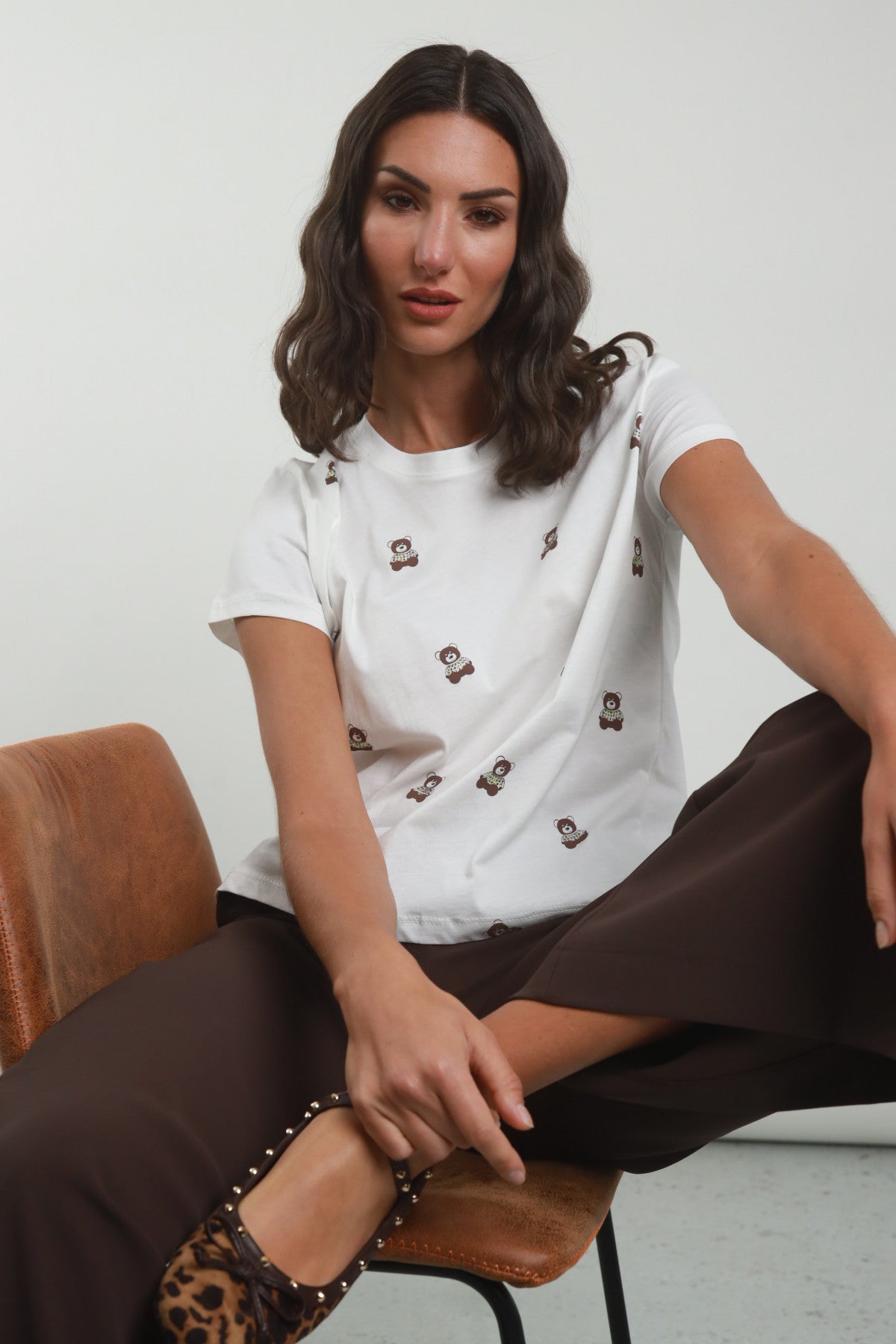 T-shirt stampa orsetti Susy mix