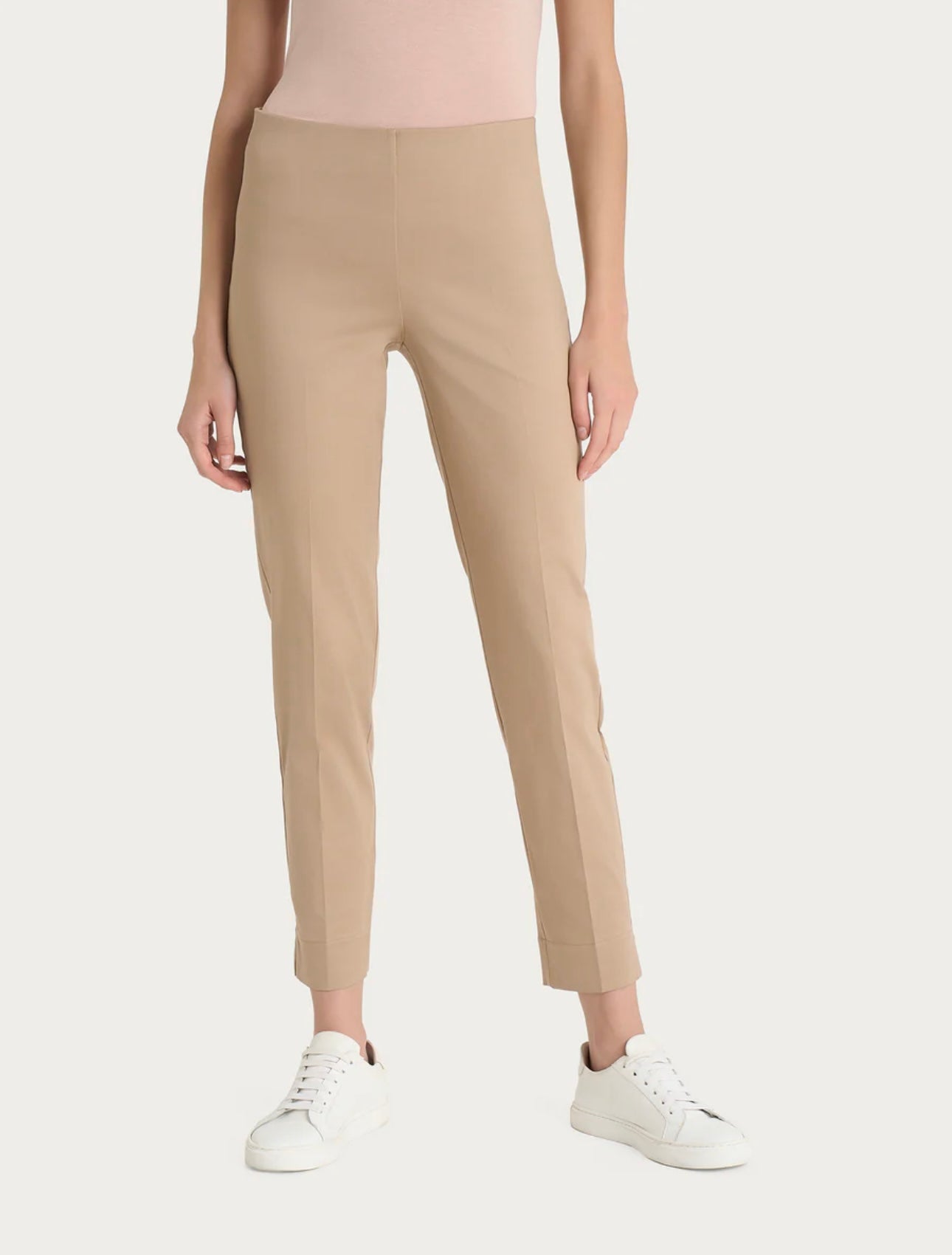 Pantalone Ragno capri con spacchetti in Satin Power