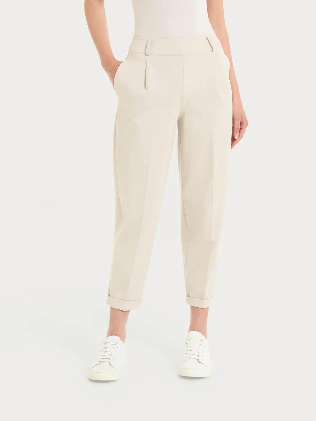Pantalone Ragno a carota con tasche in Compact Light