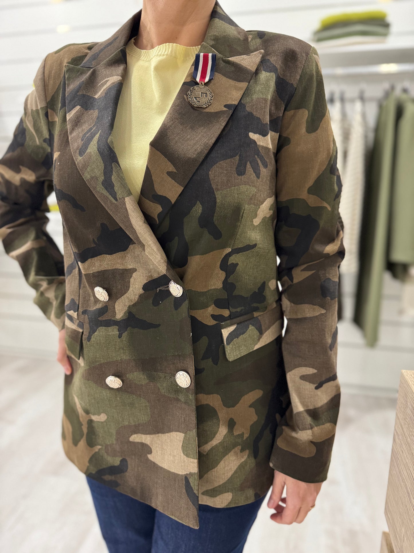 Giacca militare doppiopetto