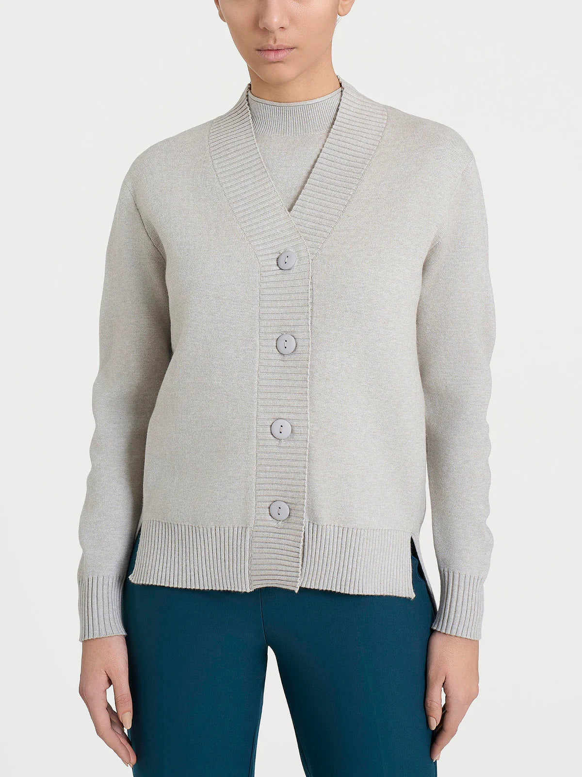 Cardigan Ragno asimmetrico con bottoni in Super Soft art. DN53MI