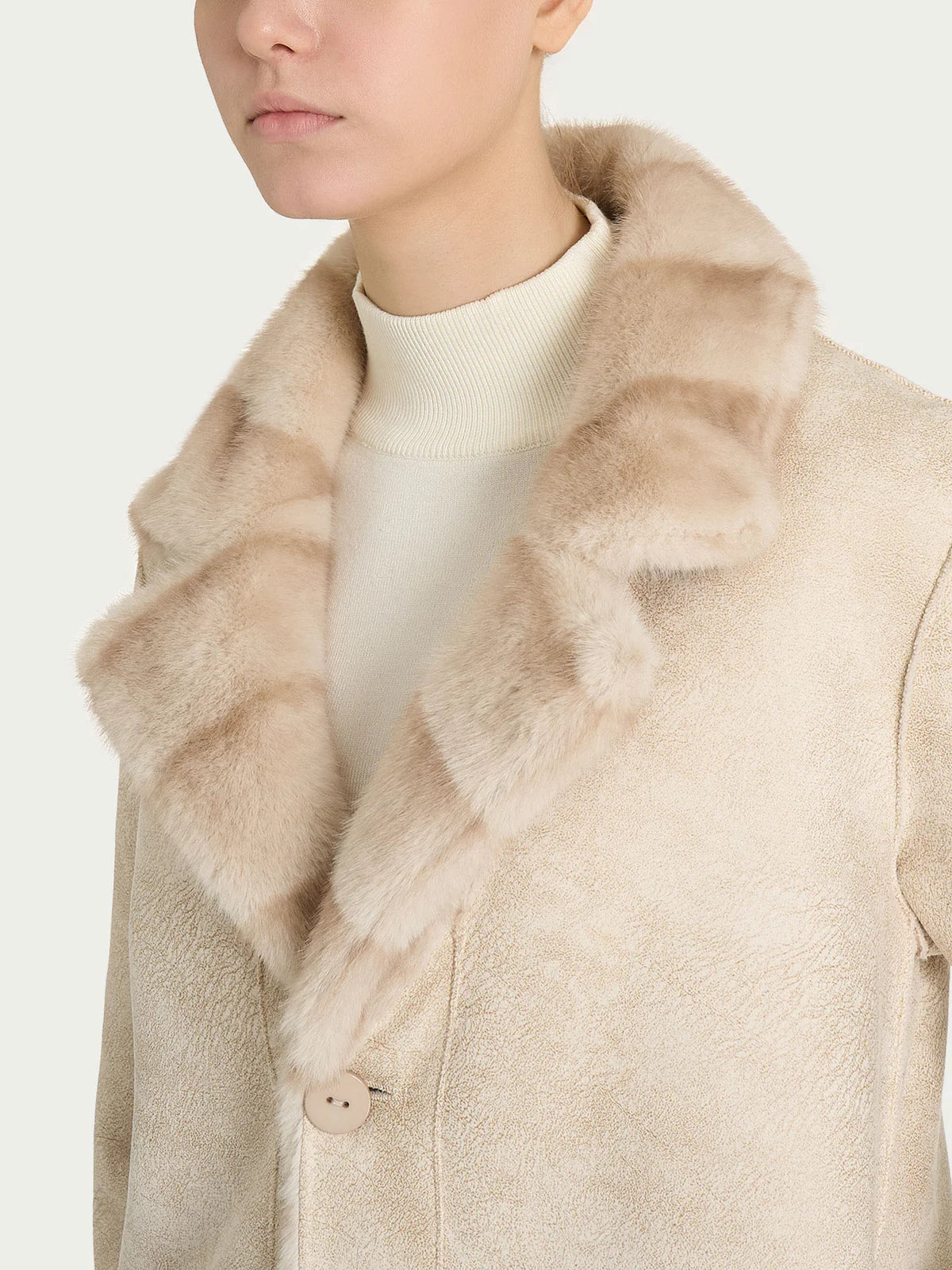 Cappotto Ragno con revers double-face in Vegan Fur art. DQ43KB