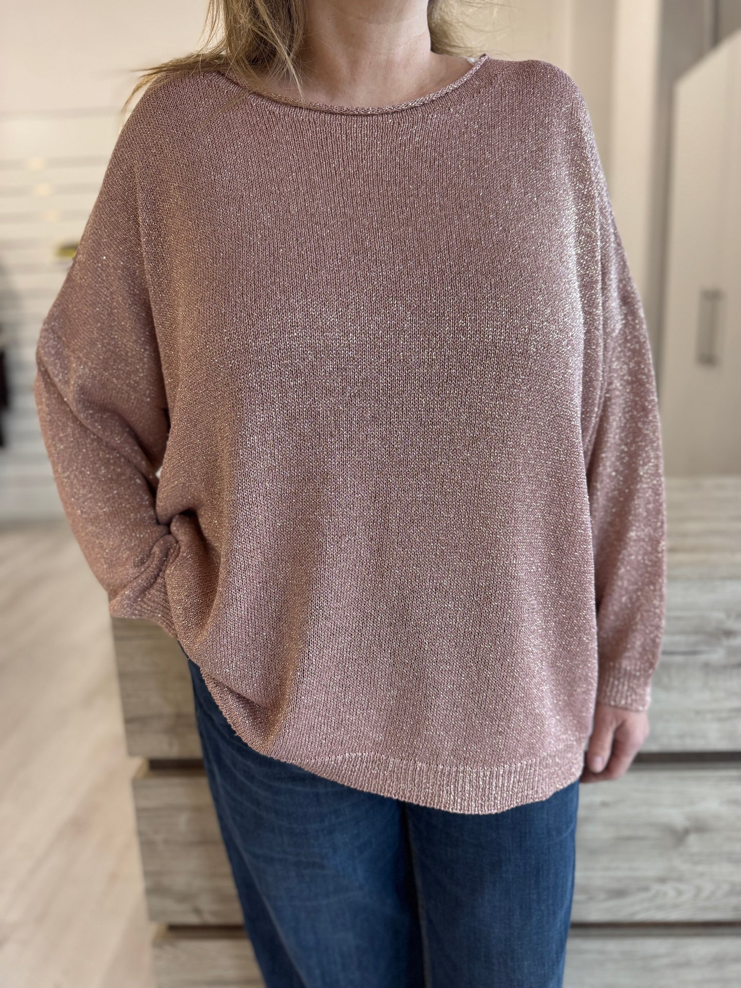 Maglia lurex over