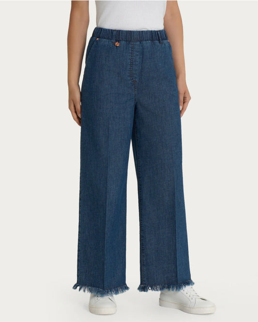 Jeans Ragno sfrangiato ampio alla caviglia