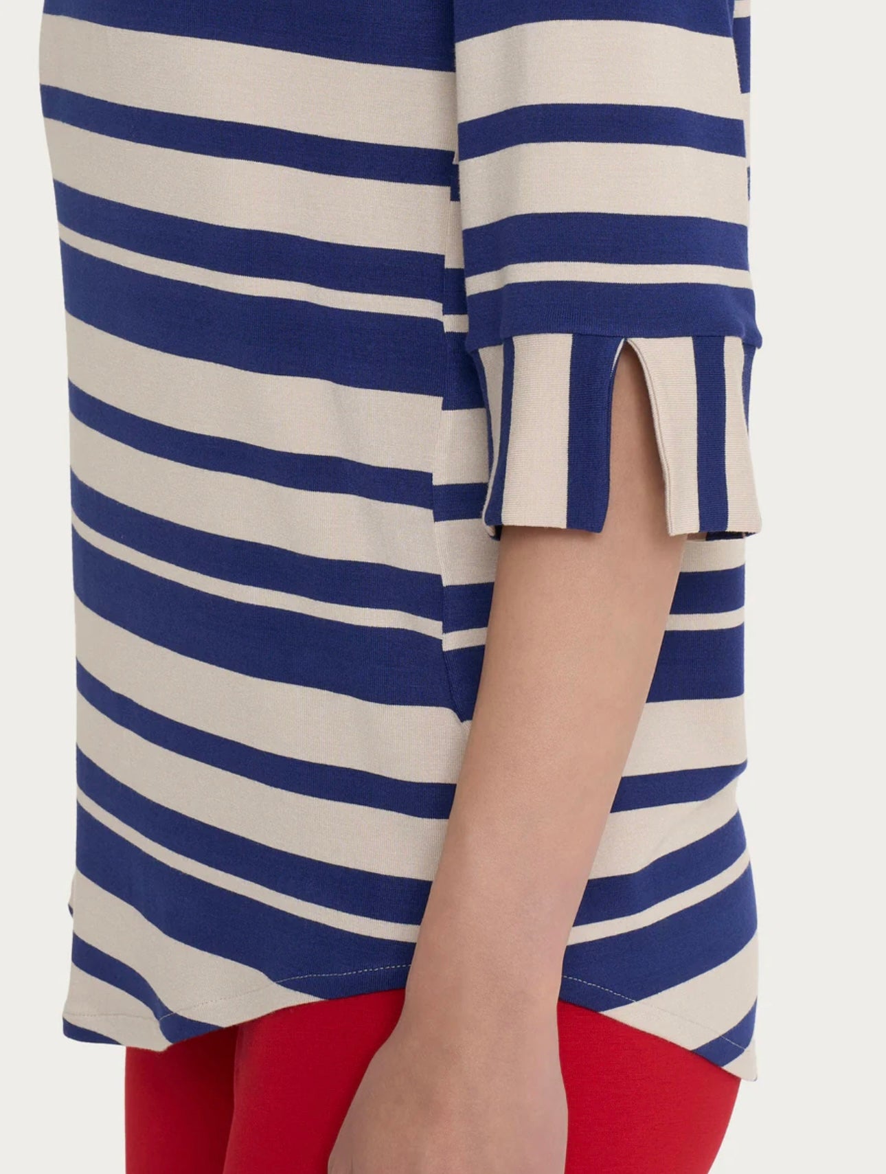 Maglietta Ragno a righe alternate in Viscosa Summer