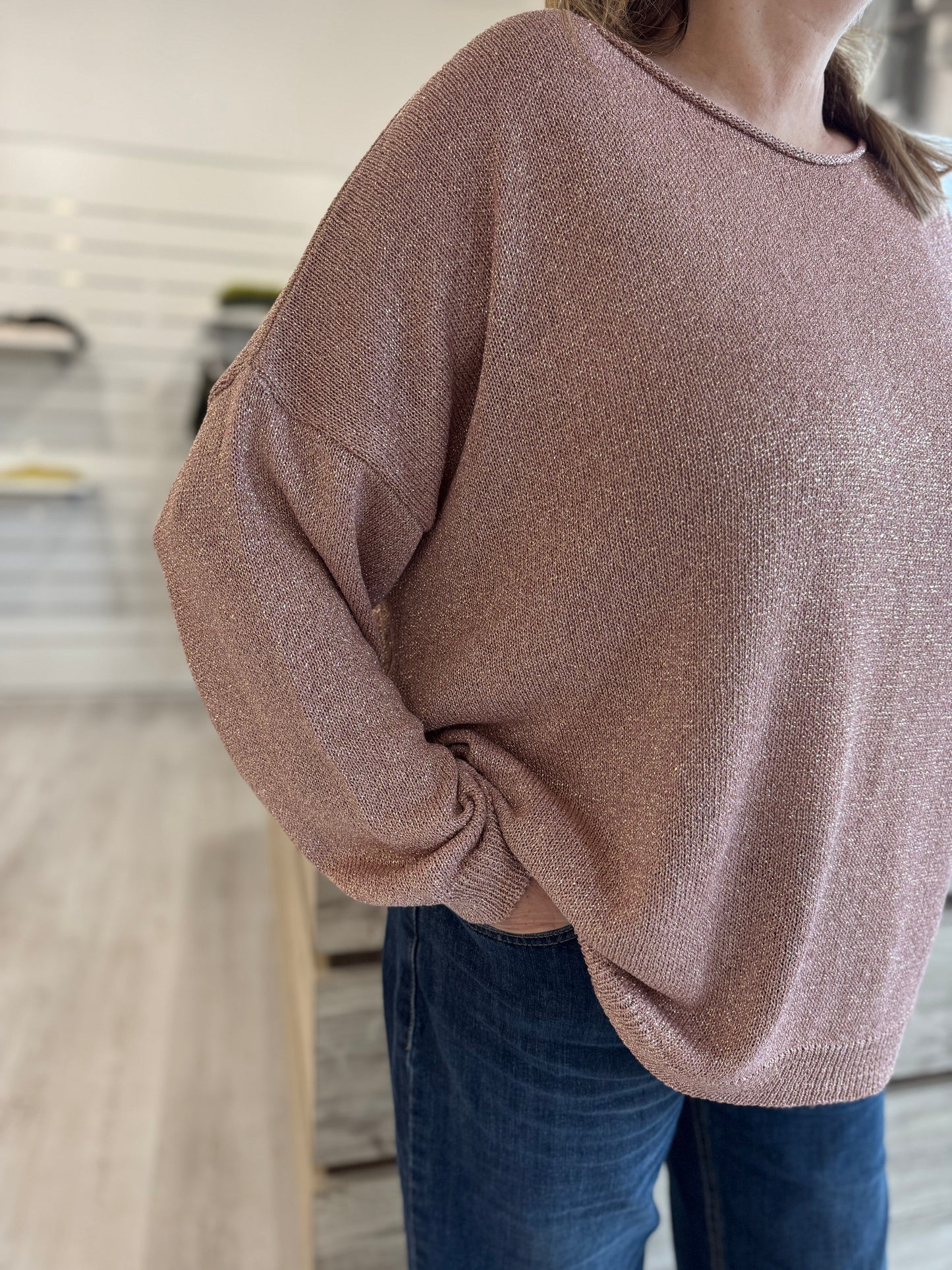 Maglia lurex over