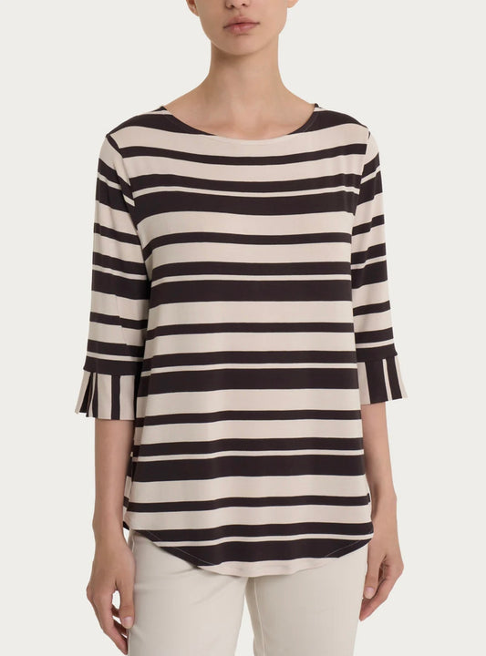 Maglietta Ragno a righe alternate in Viscosa Summer