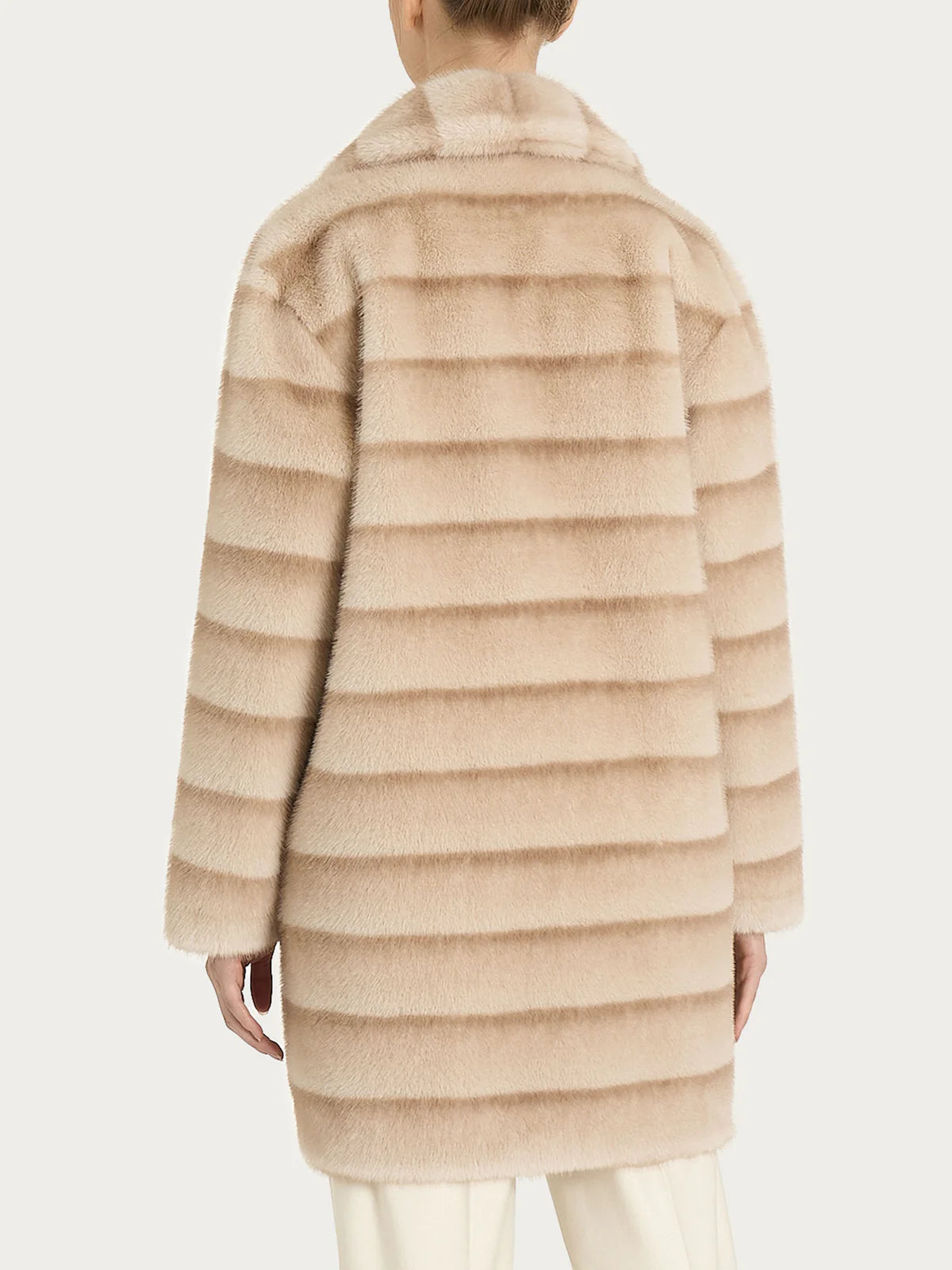 Cappotto Ragno con revers double-face in Vegan Fur art. DQ43KB