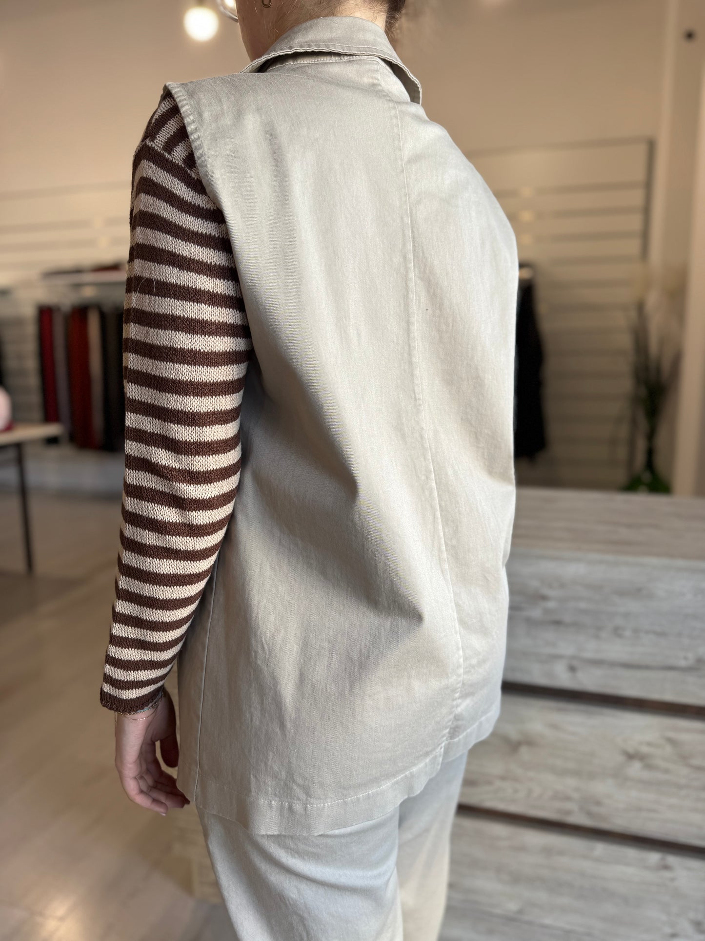 Gilet lungo over