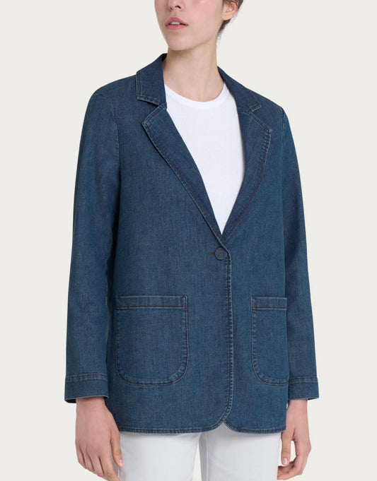 Blazer destrutturato denim Ragno