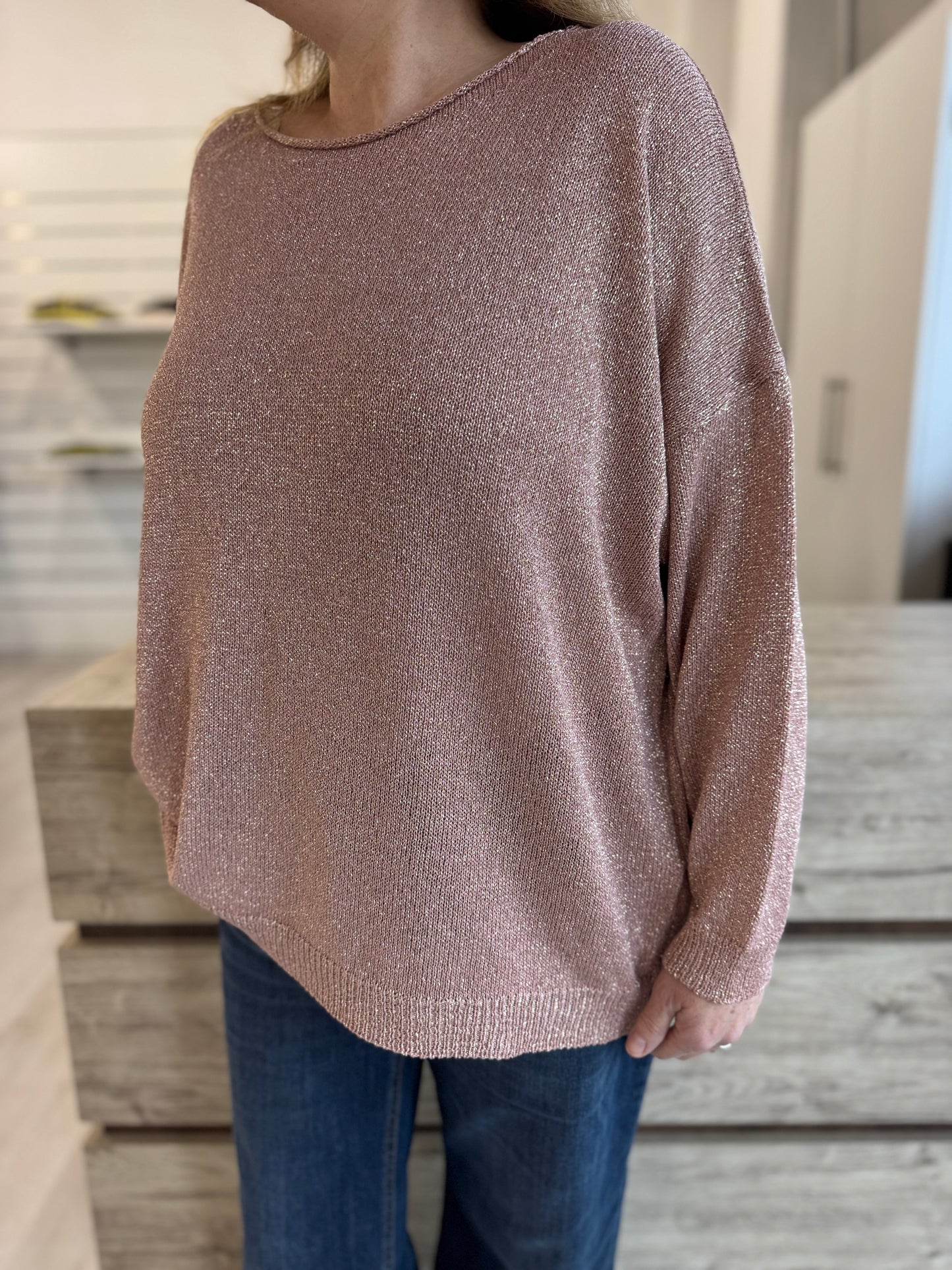 Maglia lurex over