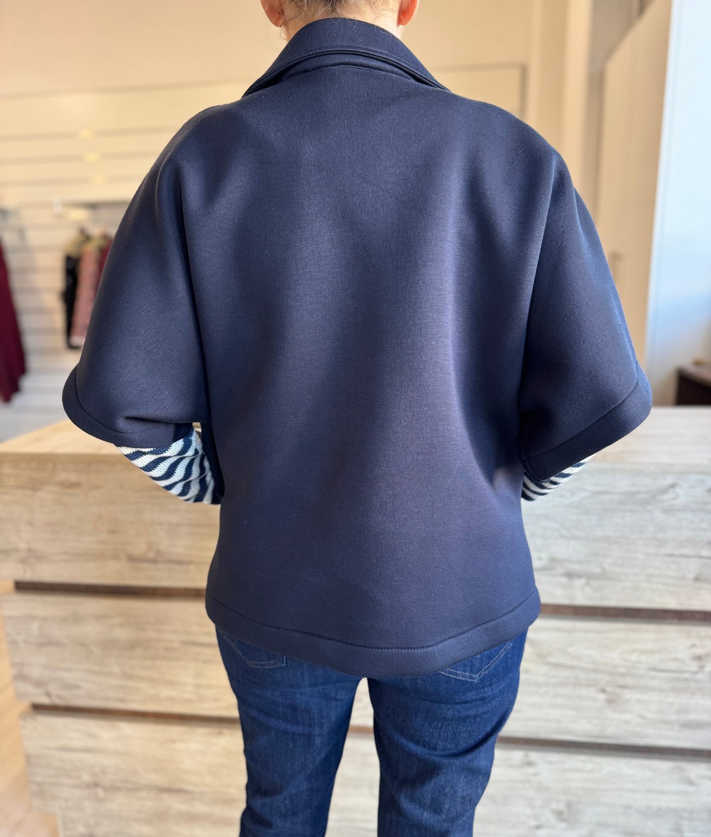Cappa doppiopetto in neoprene
