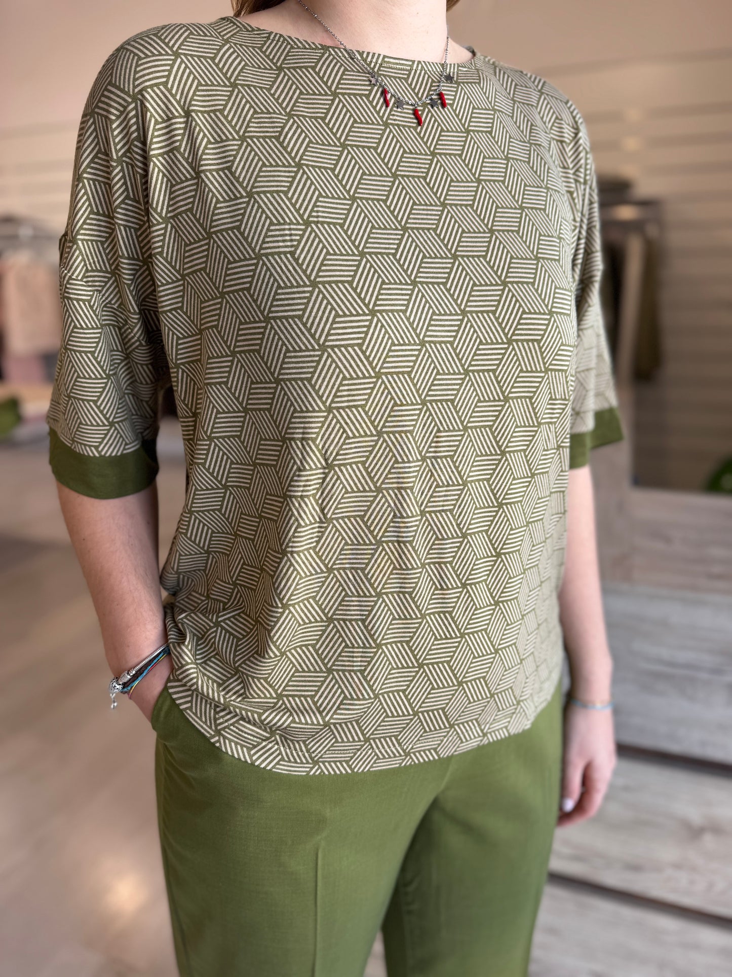 Maglia Ragno manica 3/4 optical
