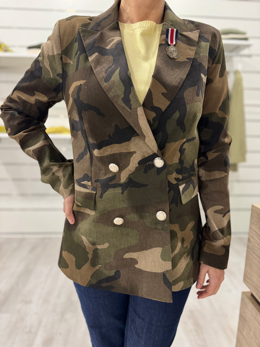 Giacca militare doppiopetto