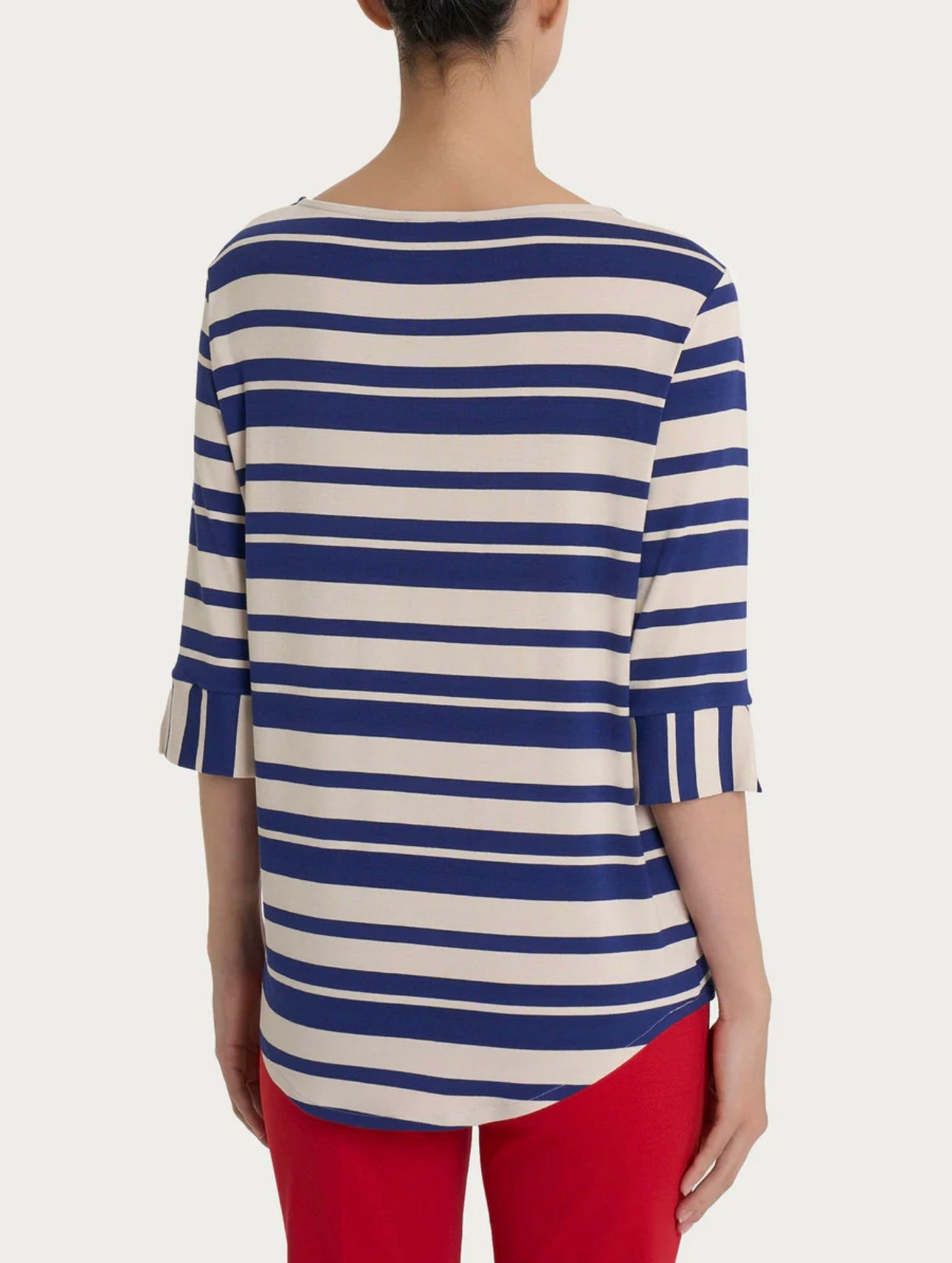 Maglietta Ragno a righe alternate in Viscosa Summer