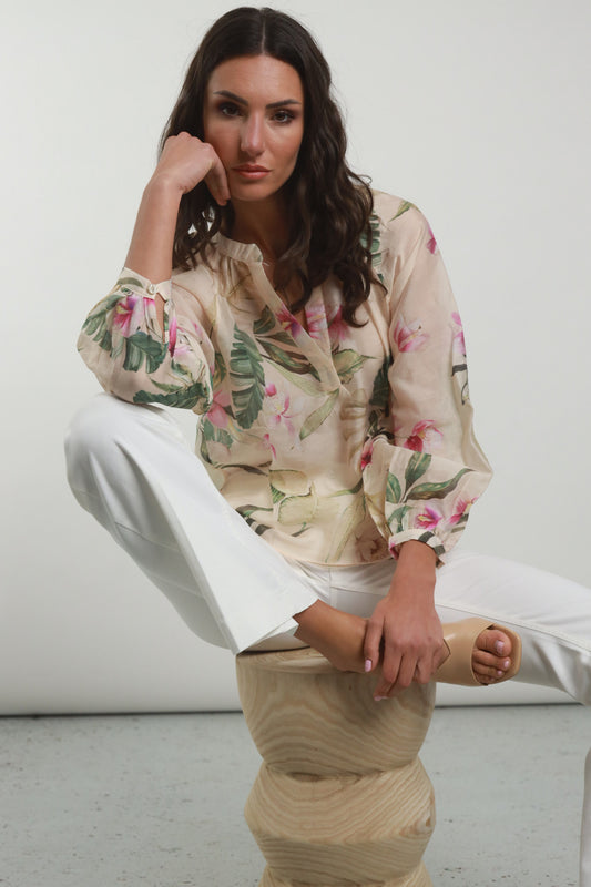 Camicia fantasia floreale