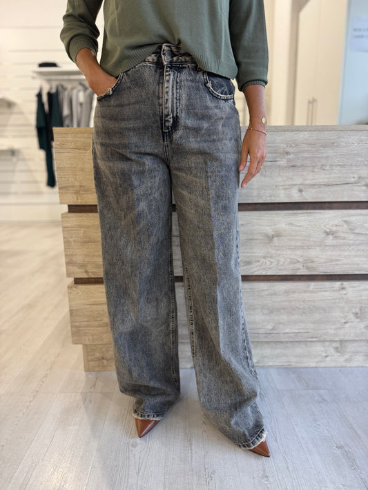 Jeans Palazzo grigio Le streghe art. FJ204