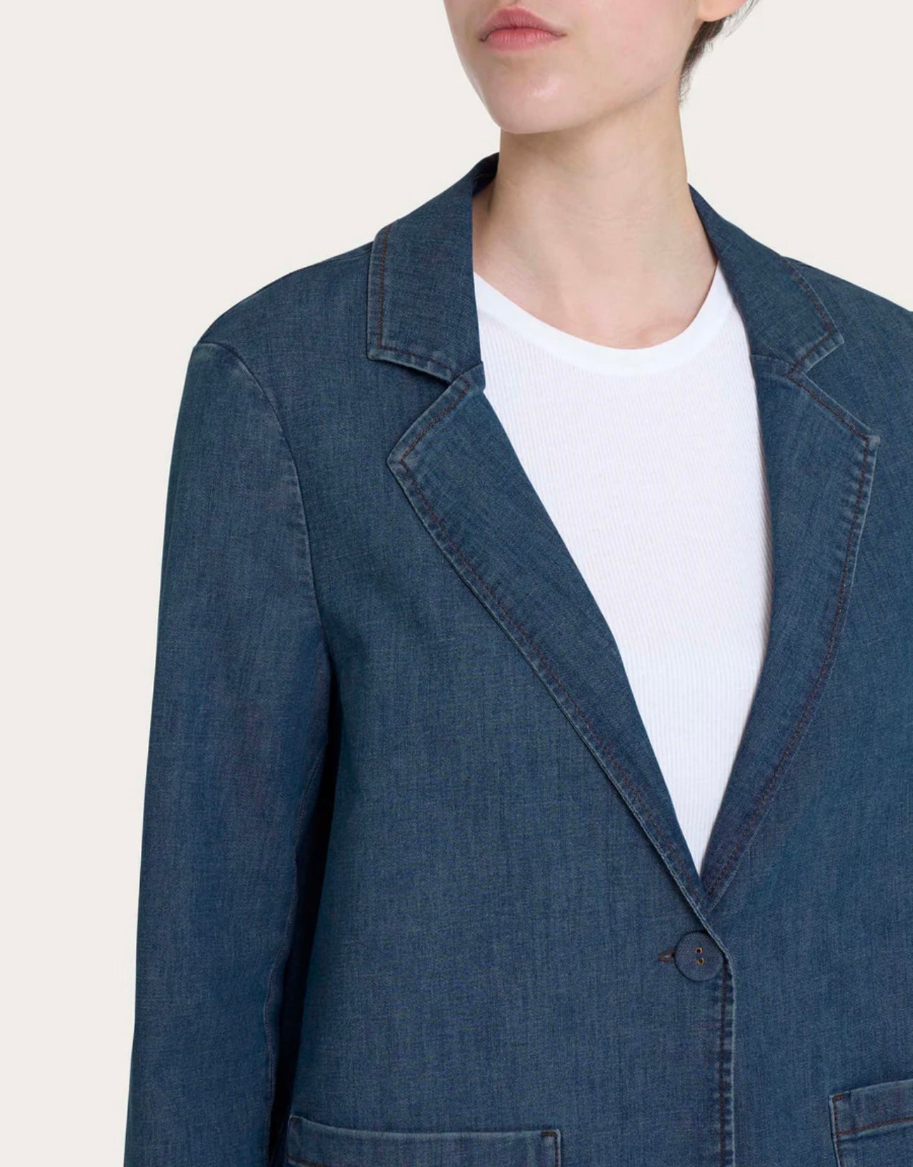 Blazer destrutturato denim Ragno