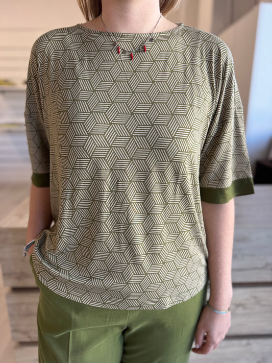 Maglia Ragno manica 3/4 optical
