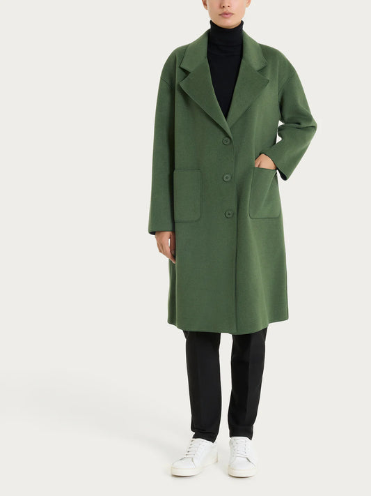 Cappotto Ragno con bottoni in Vegan Wool art. DQ61KW