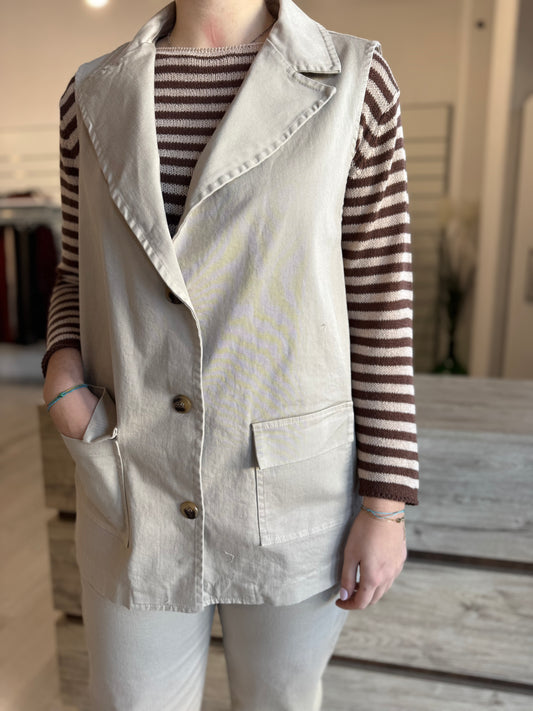 Gilet lungo over
