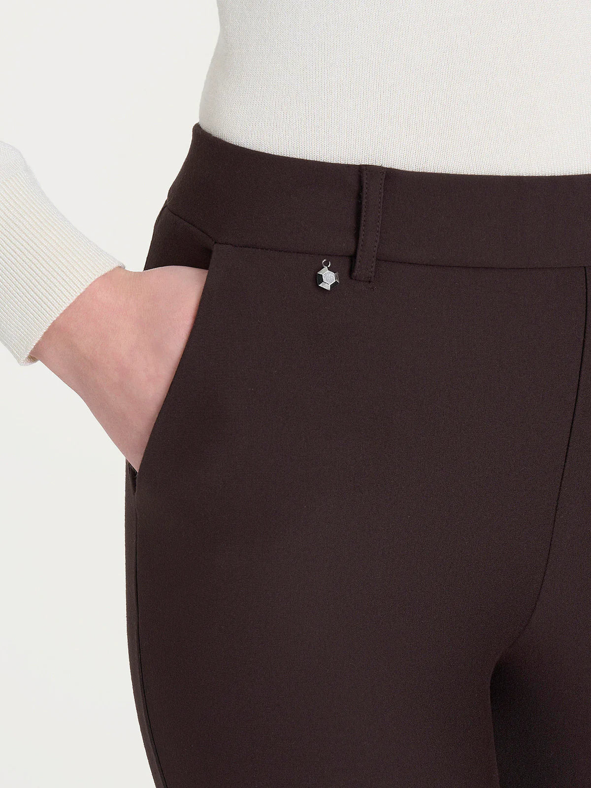 Pantalone Ragno dritto con tasche in Compact art: DB24PP