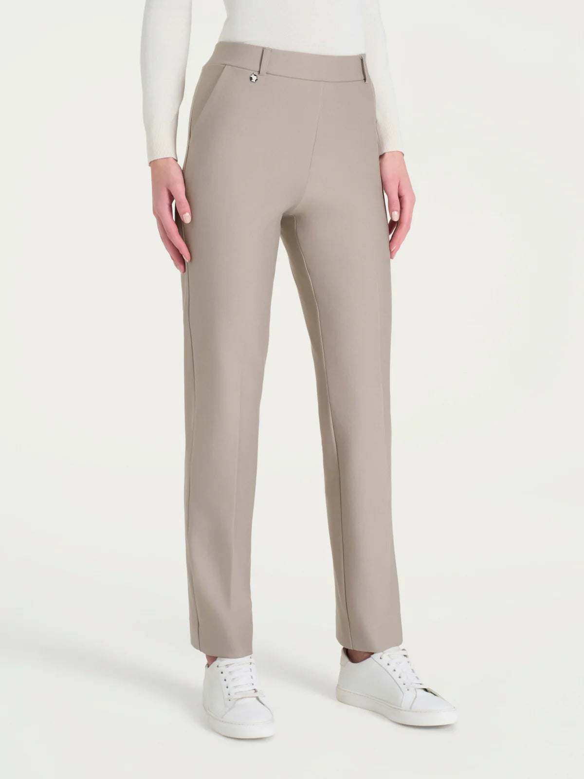 Pantalone Ragno dritto con tasche in Compact art: DB24PP