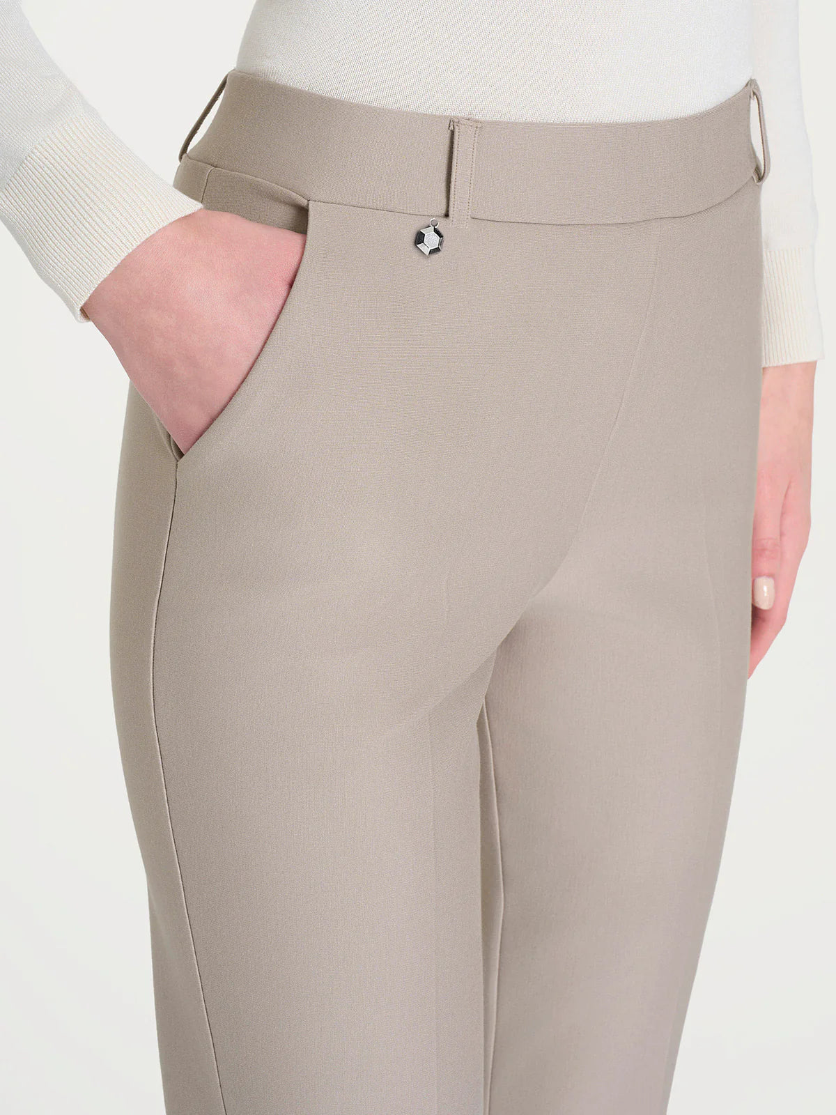 Pantalone Ragno dritto con tasche in Compact art: DB24PP