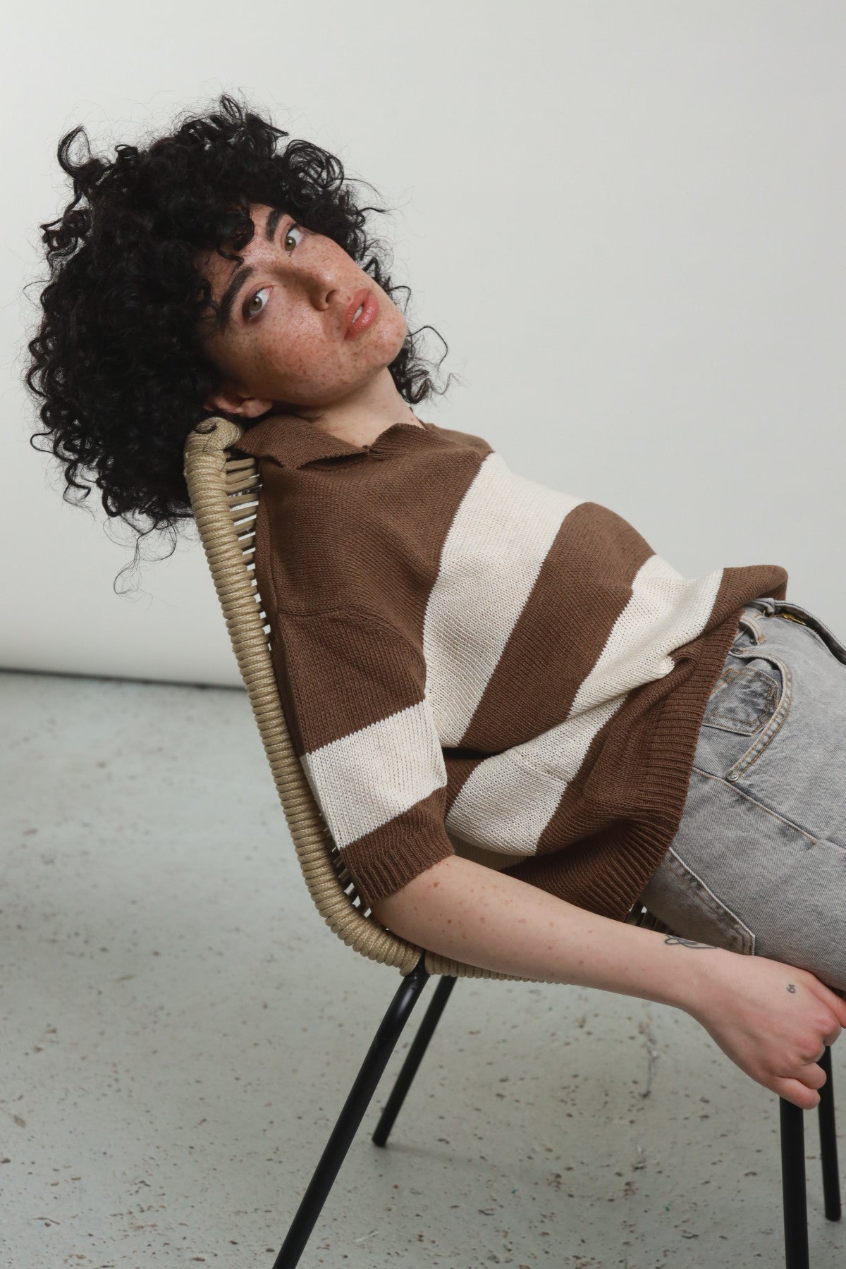 Polo in maglia a righe Susy Mix