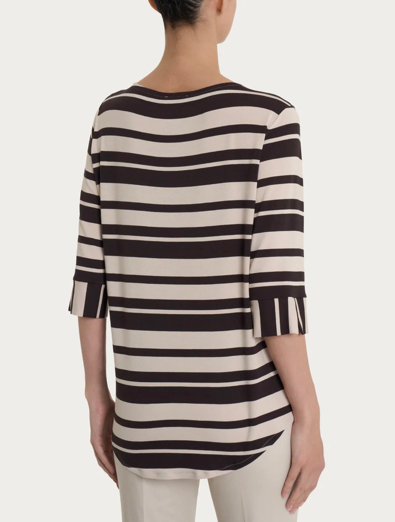 Maglietta Ragno a righe alternate in Viscosa Summer