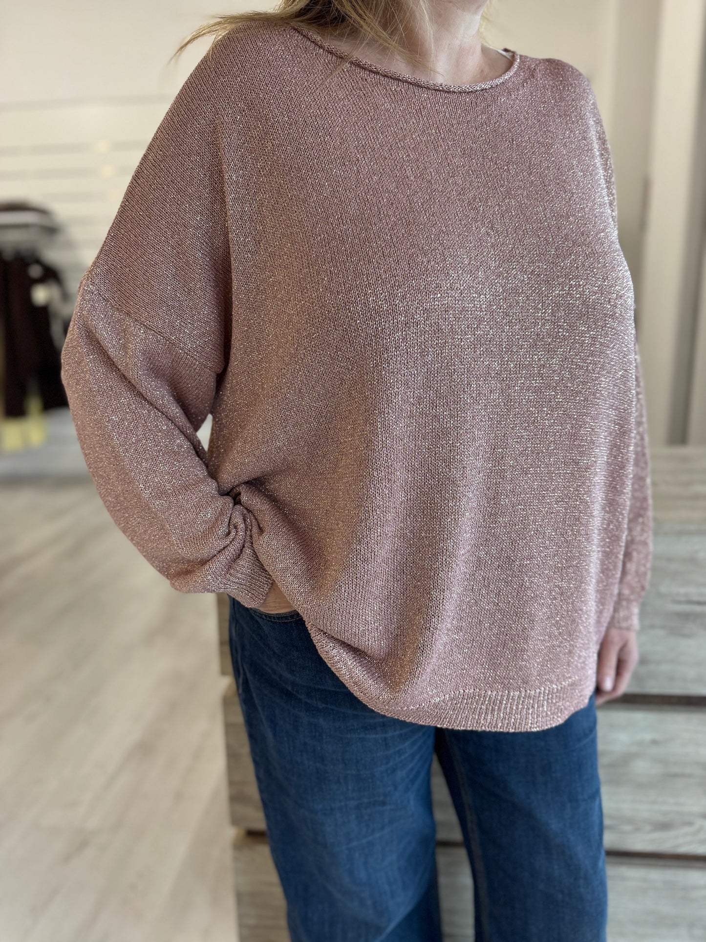 Maglia lurex over