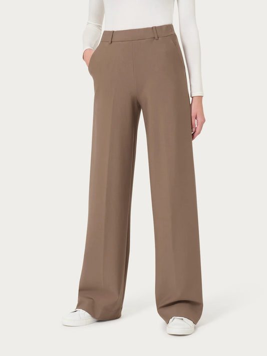 Pantalone Ragno a palazzo con tasche in Compact art: DL20PA