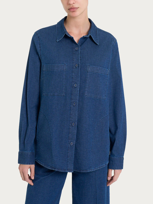 Camicia Ragno in Super Light Denim PE26 art.DM67SC