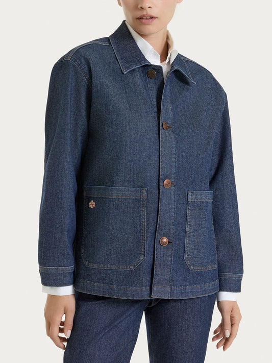 Giubbotto Ragno in Light Denim PE26 art.DN18GB