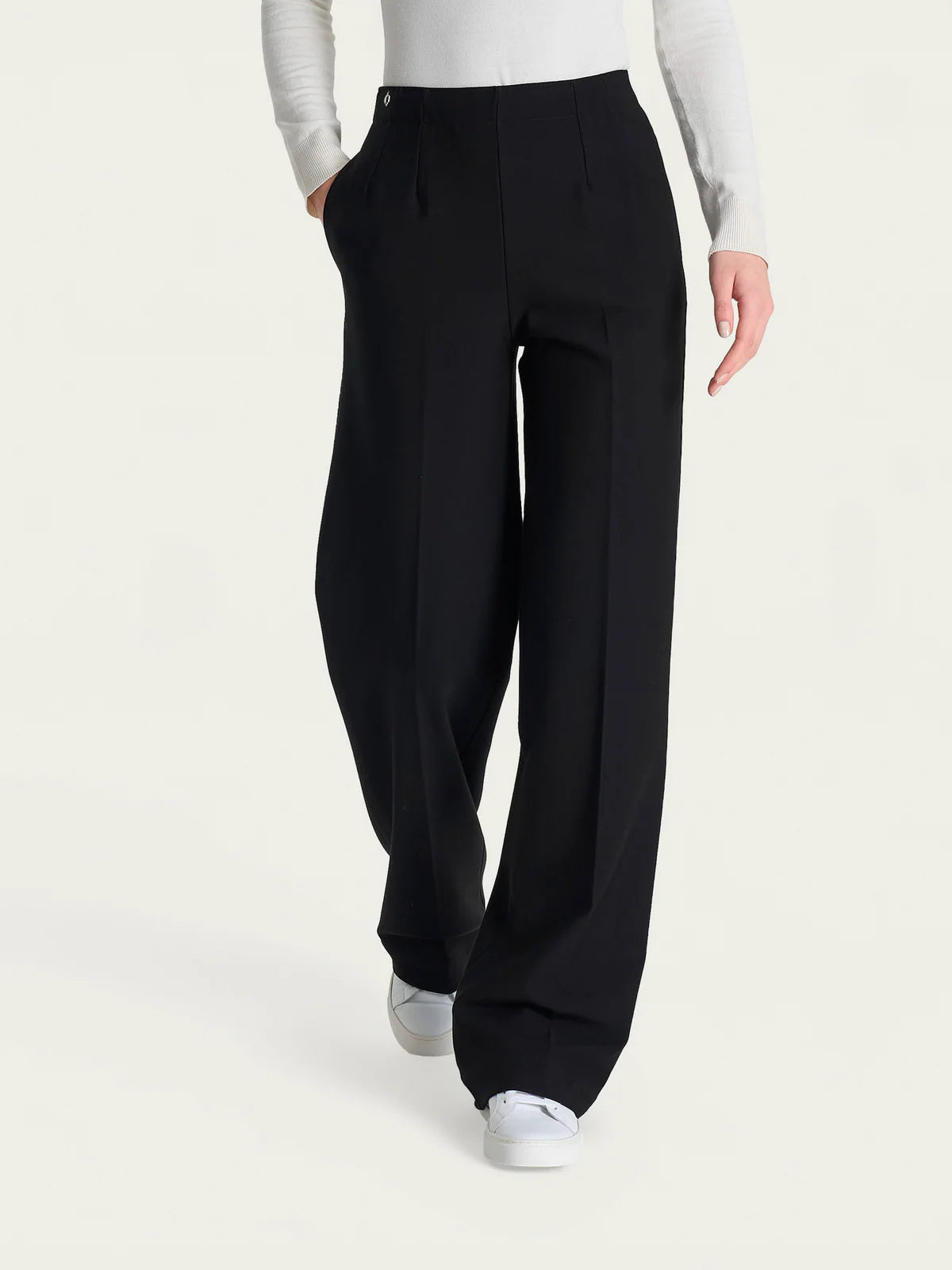 Pantalone Ragno ampio con tasche in Compact art: DO32PE